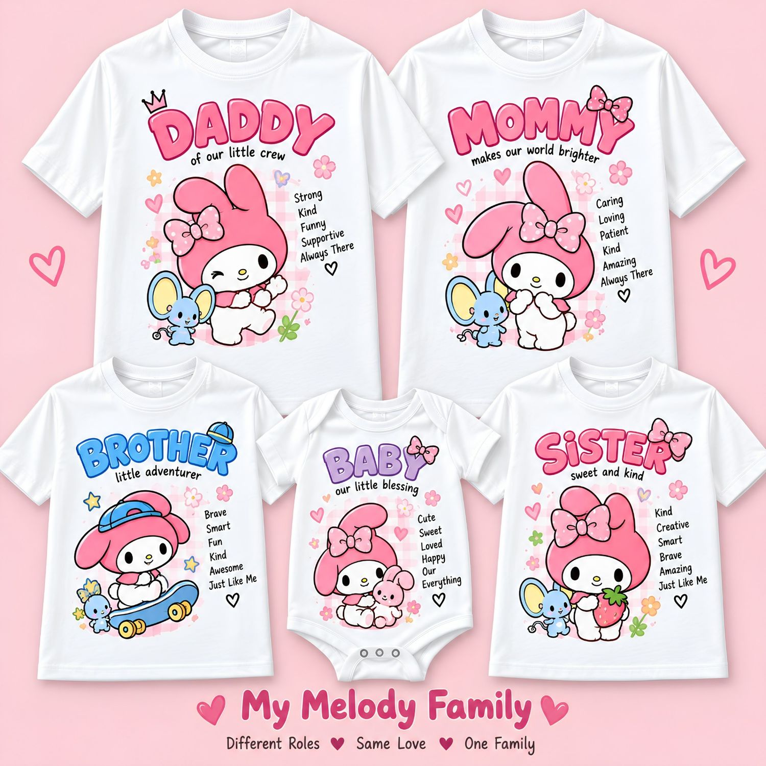 Melody Family Theme Shirts
