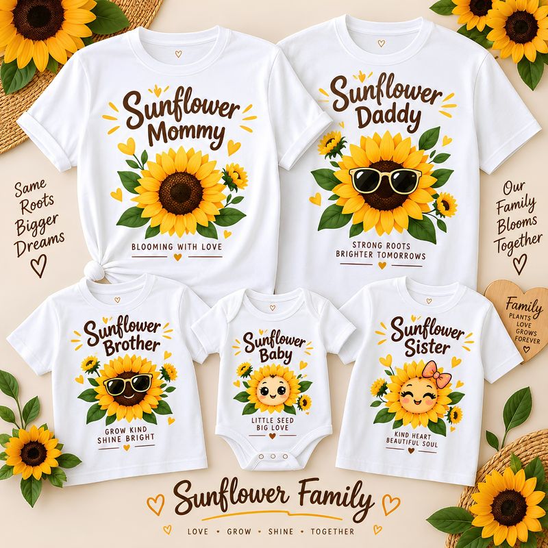 Sunflower Theme Shirts