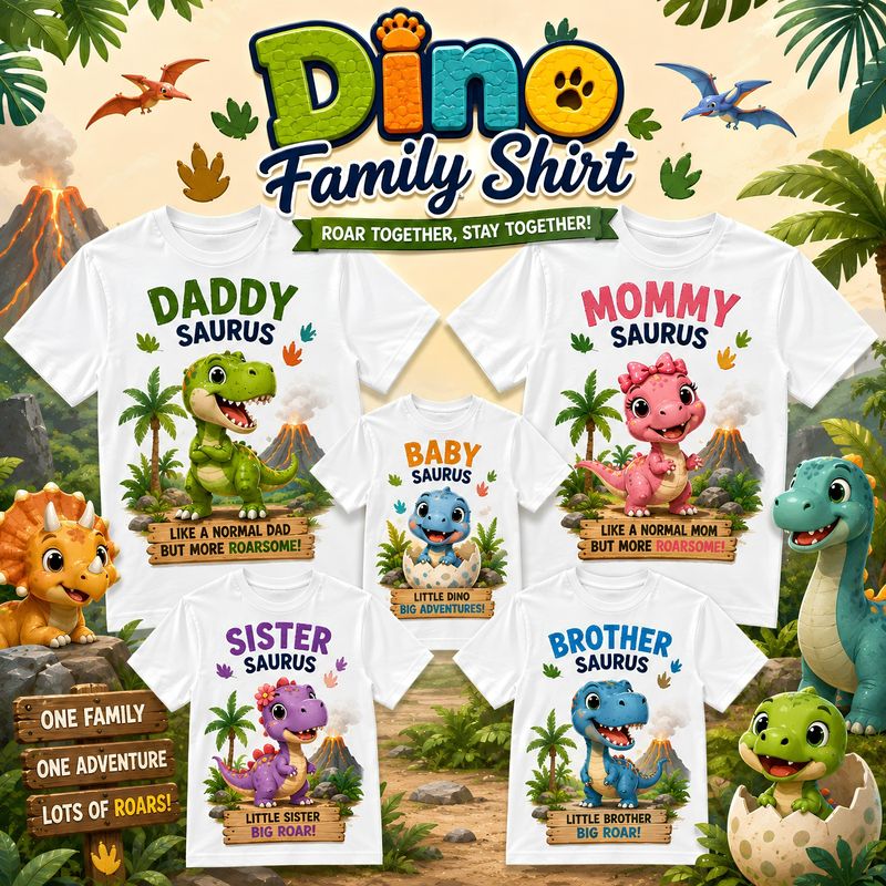 Dino 2 Theme Shirts