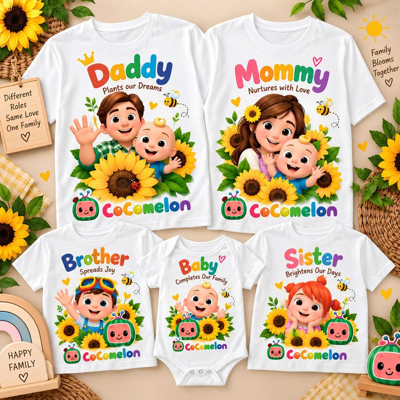 Cocomelon Theme Shirts