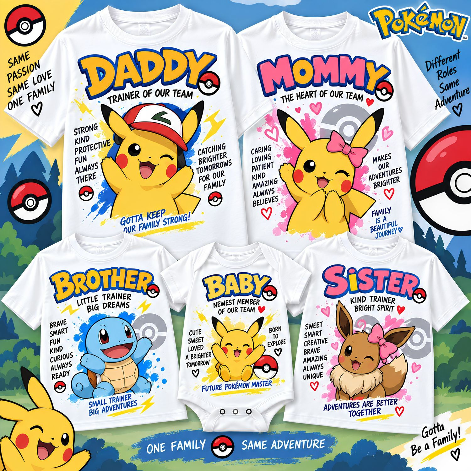 Pokemon Theme Shirts