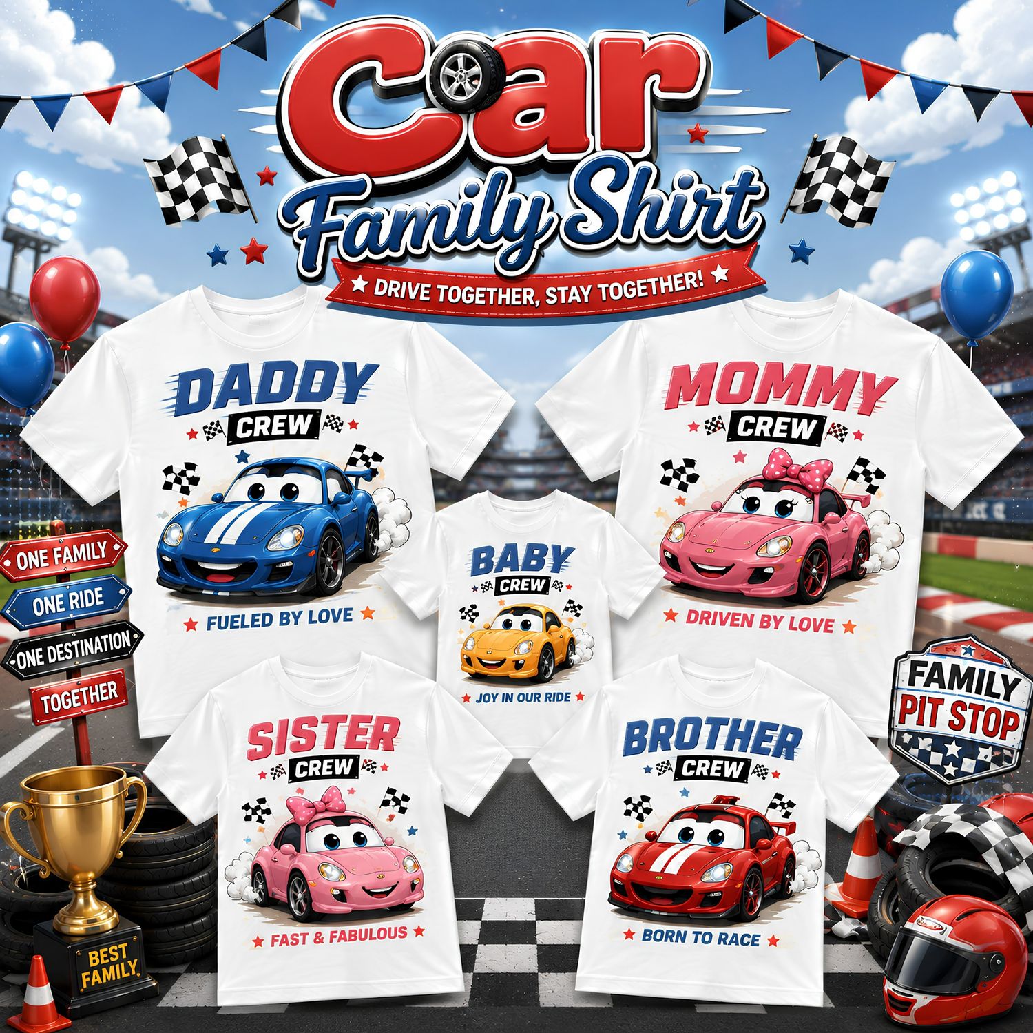 Cars Theme Shirts