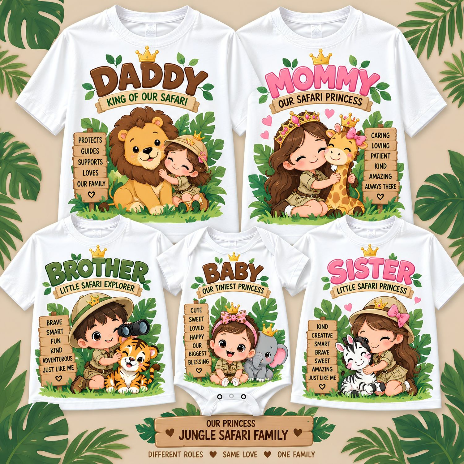 Safari Family Theme Shirts