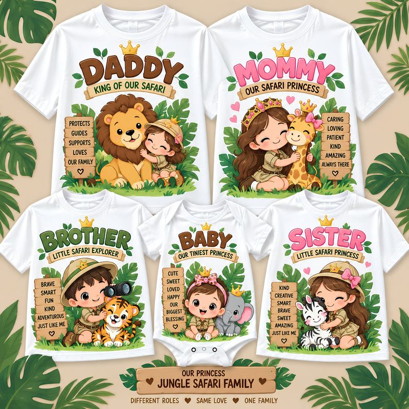 Safari Family Theme Shirts