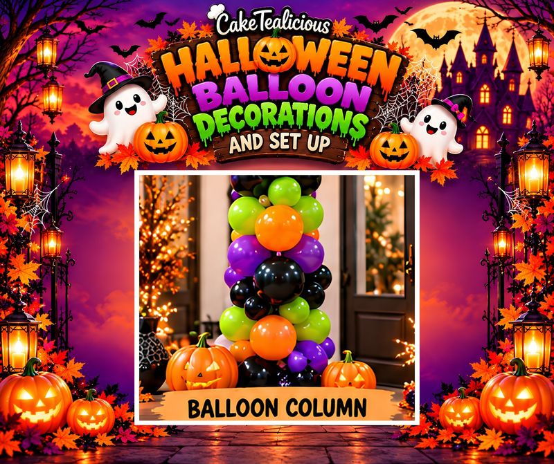 Halloween Column Decor