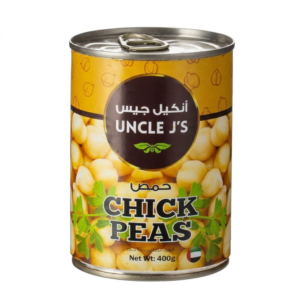 Uncle J`s Chick Peas 400gm