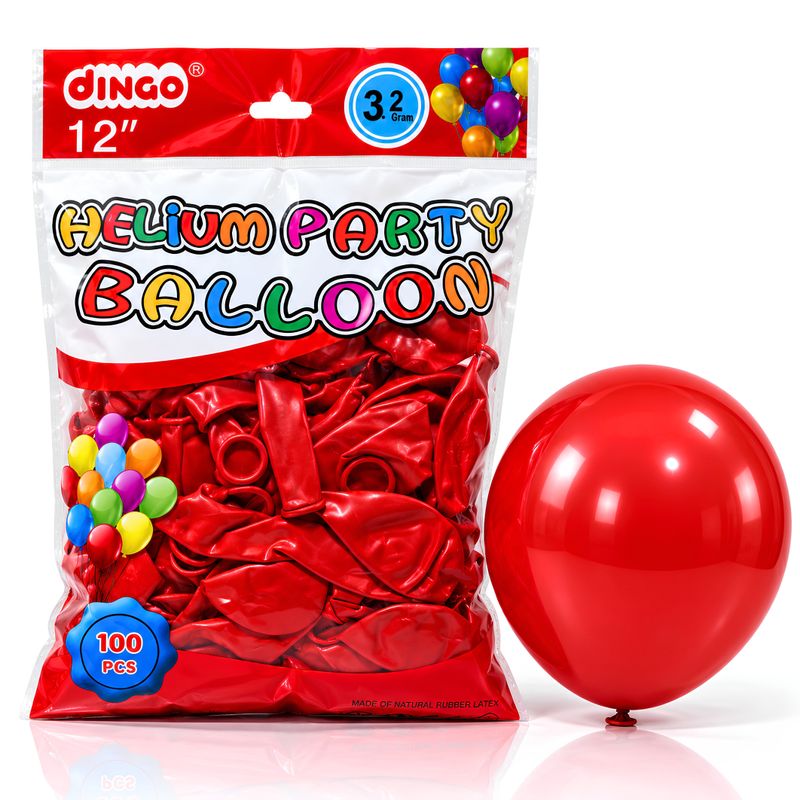Standard Red 100pcs 12″ 3.2g Latex Balloon