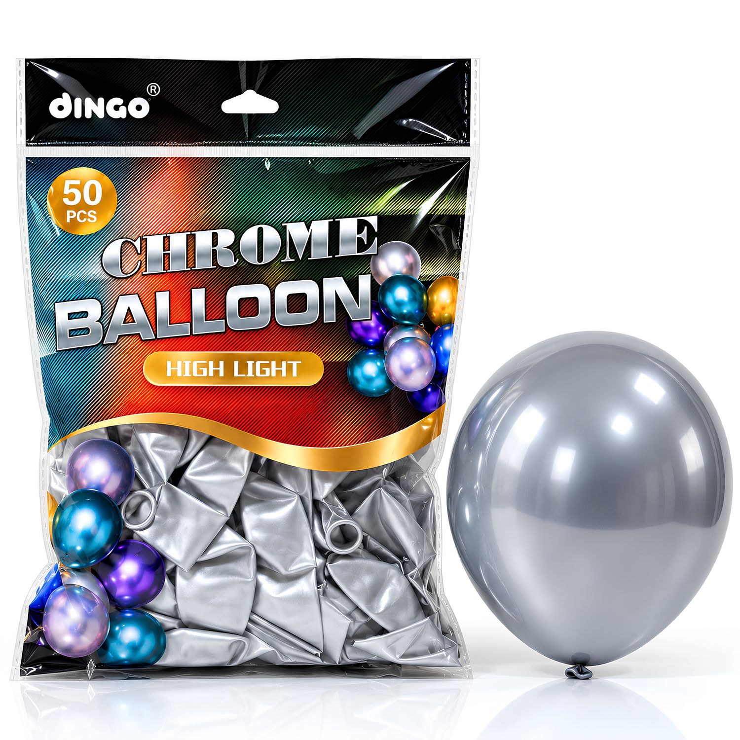 Chromatic Silver 50pcs/pack 12inch