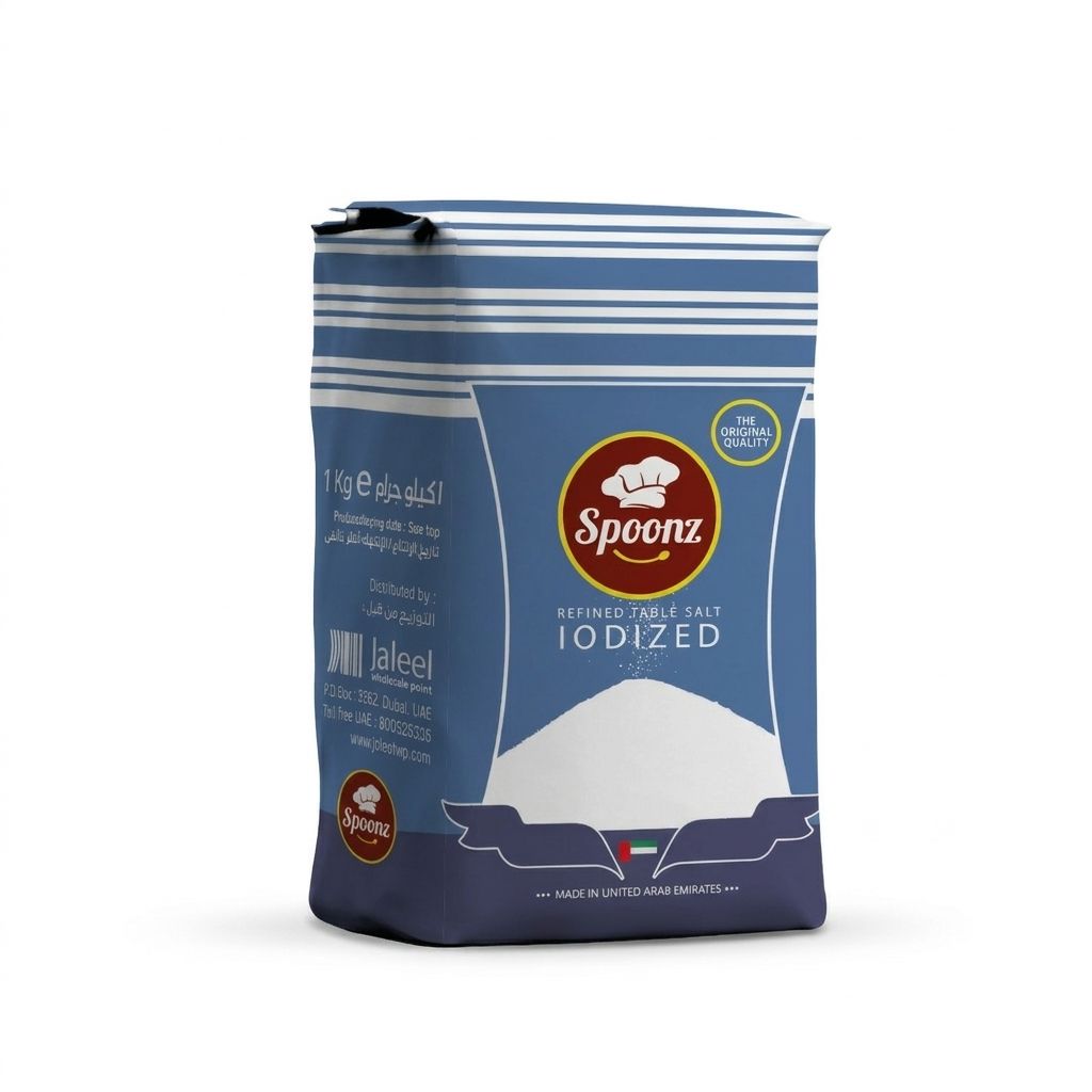 Spoonz Iodized Salt Pkt 1kg