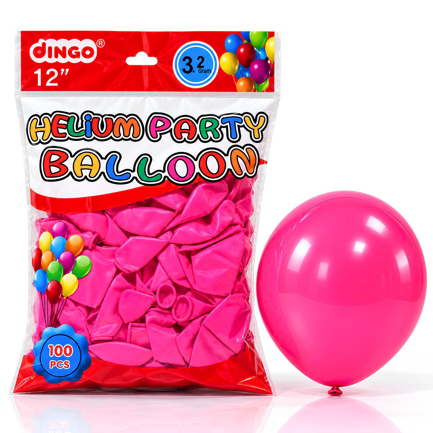 Standard Pink 100pcs 12″ 3.2g Latex Balloon
