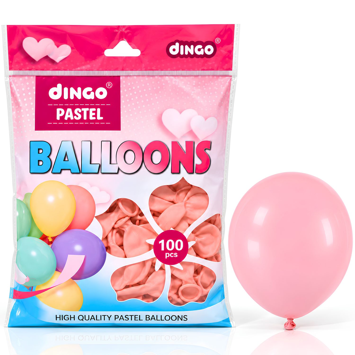 Pastel Light Pink 100pcs 12″ 2.8g Latex Balloon