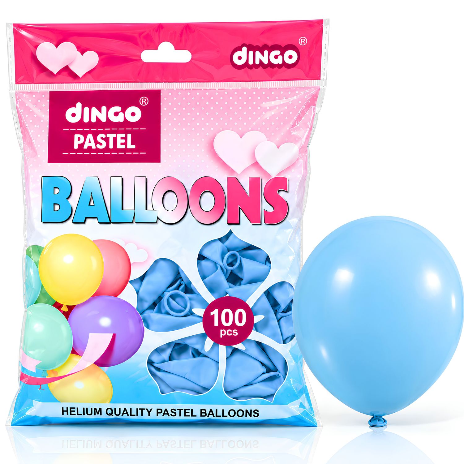 Pastel Blue 100pcs 12″ 2.8g Latex Balloon