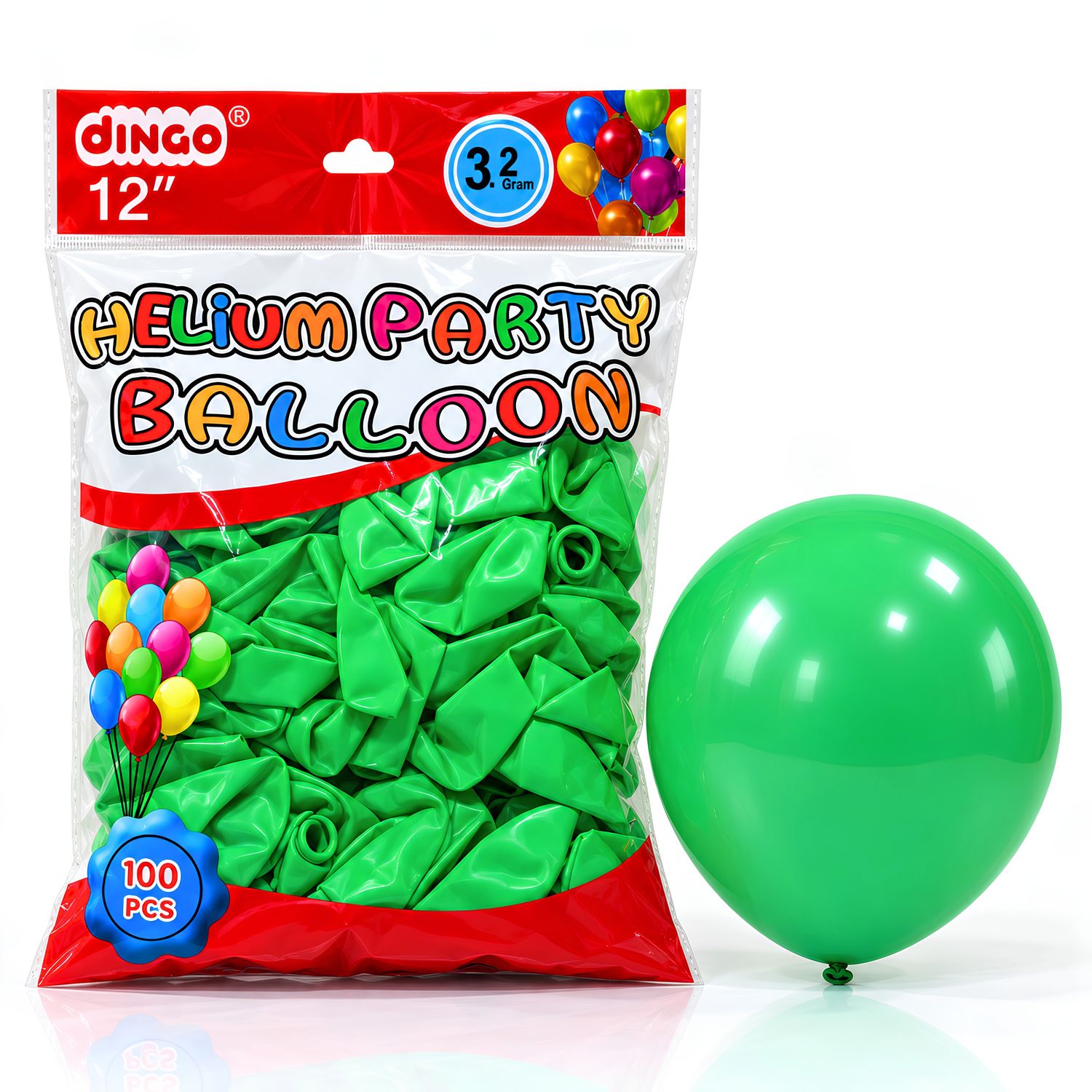 Lime Green 100pcs 12″ 3.2g Latex Balloon
