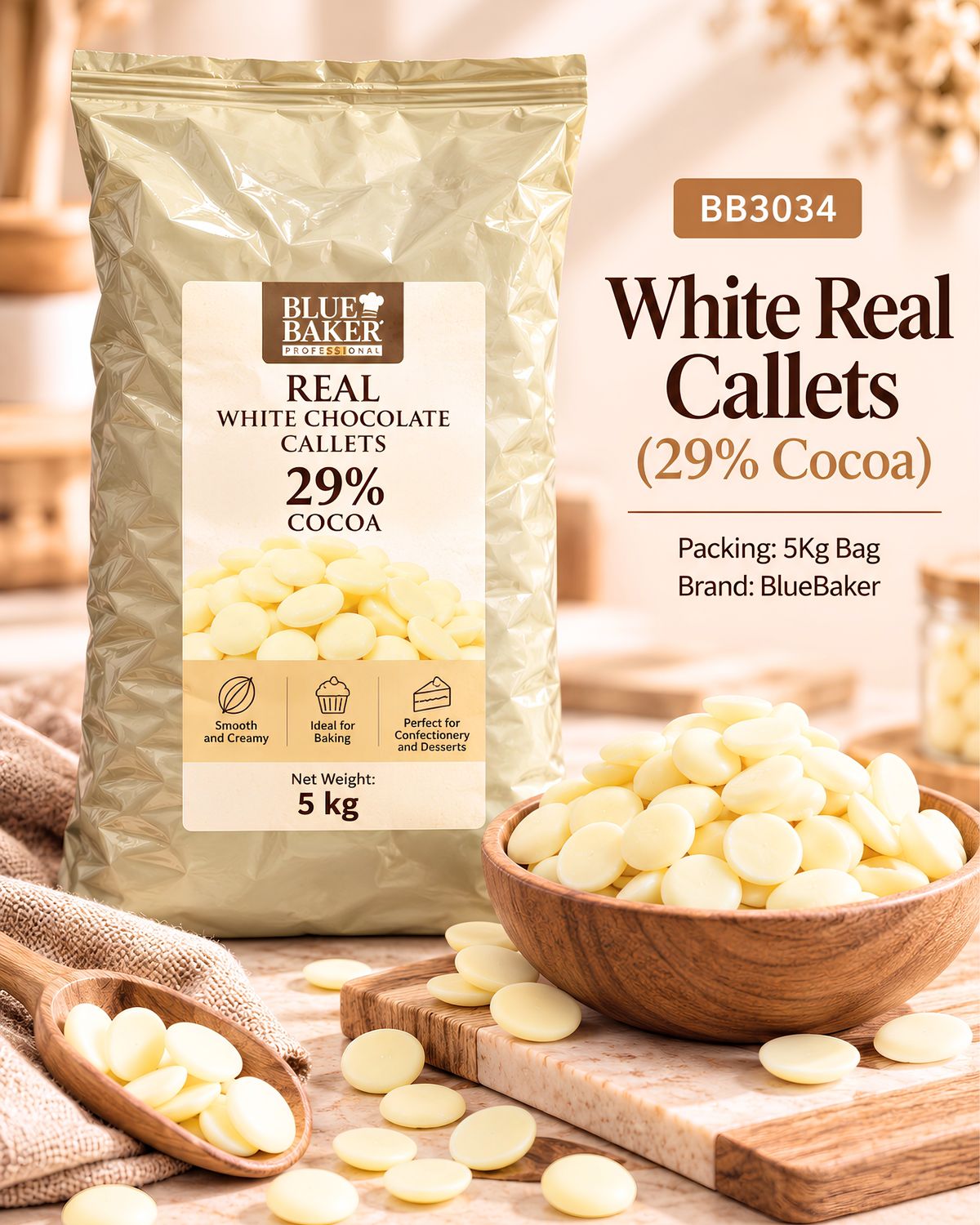 White Real Callets (29%) 5Kg Bag
