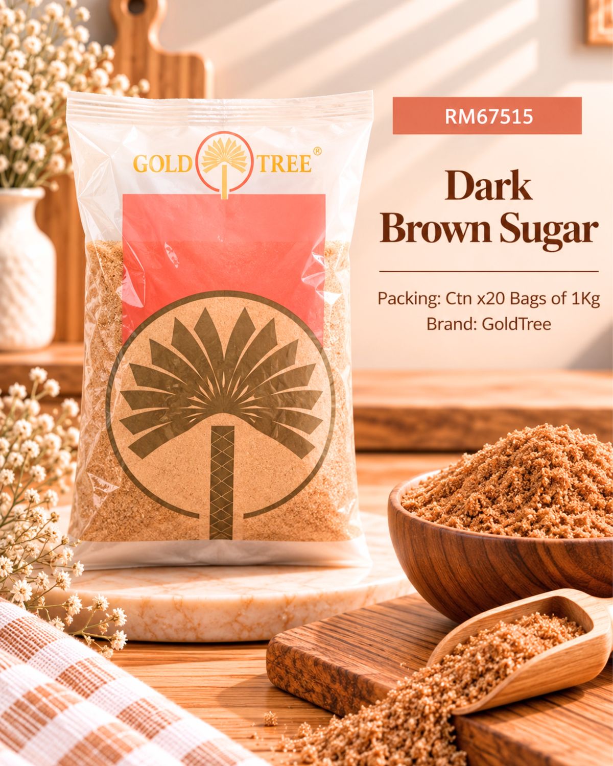 Dark Brown Sugar	GoldTree 1kg