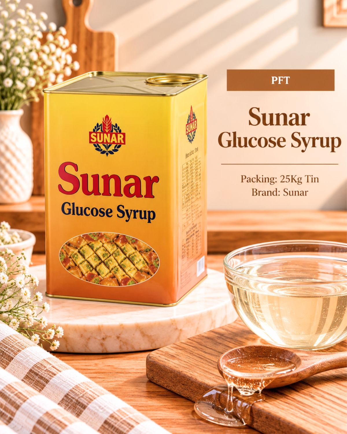Sunar Glucose Syrup 25Kg Tin