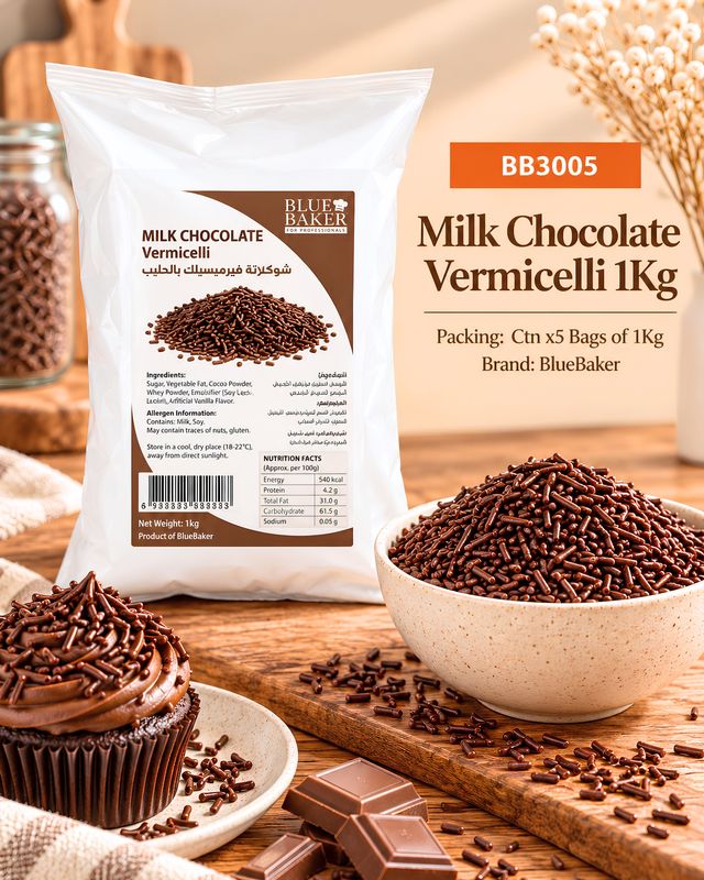 Decor Chocolate Rizo Milk 1Kg	Bluebaker