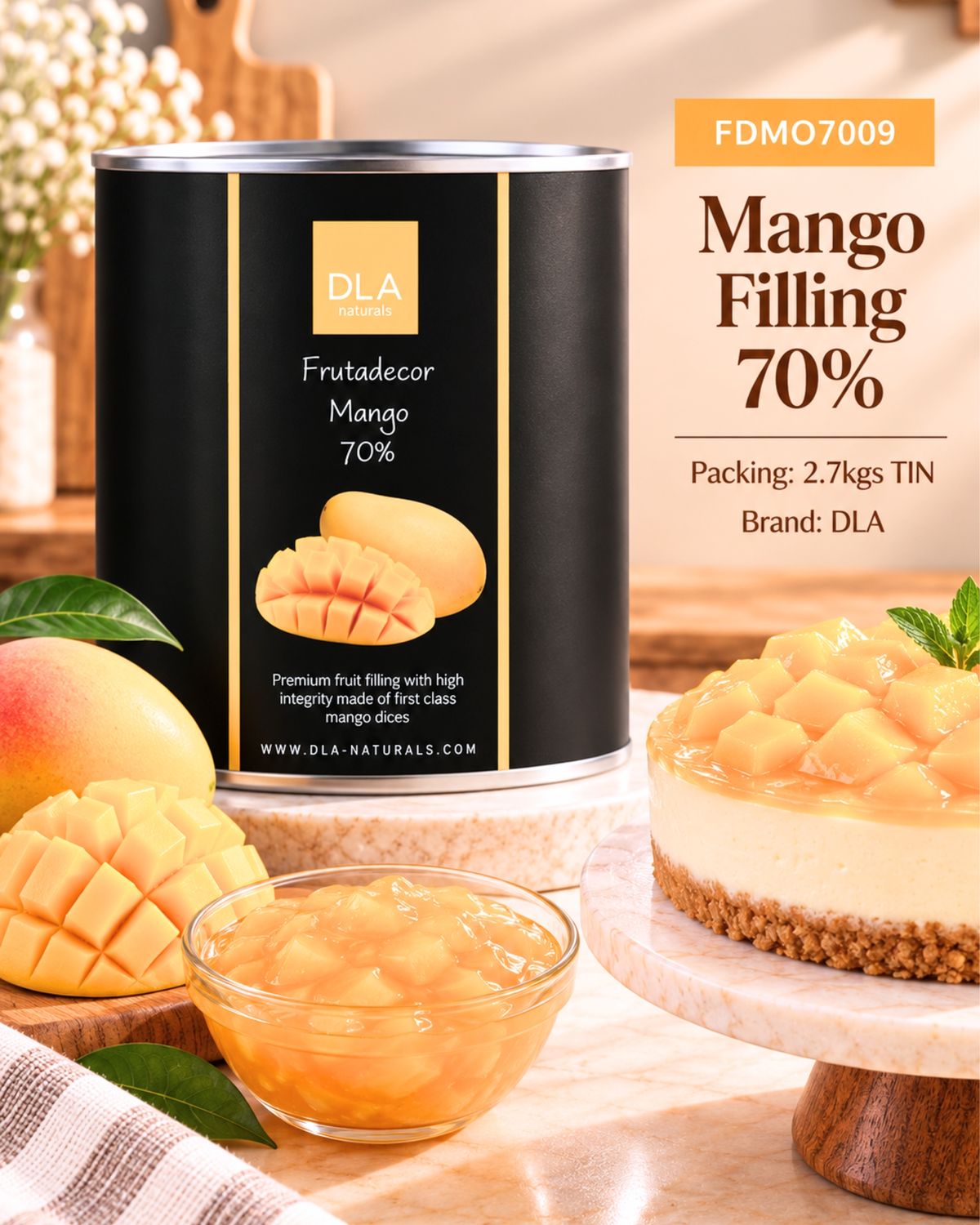 Mango Filling 70% 2.7Kgs