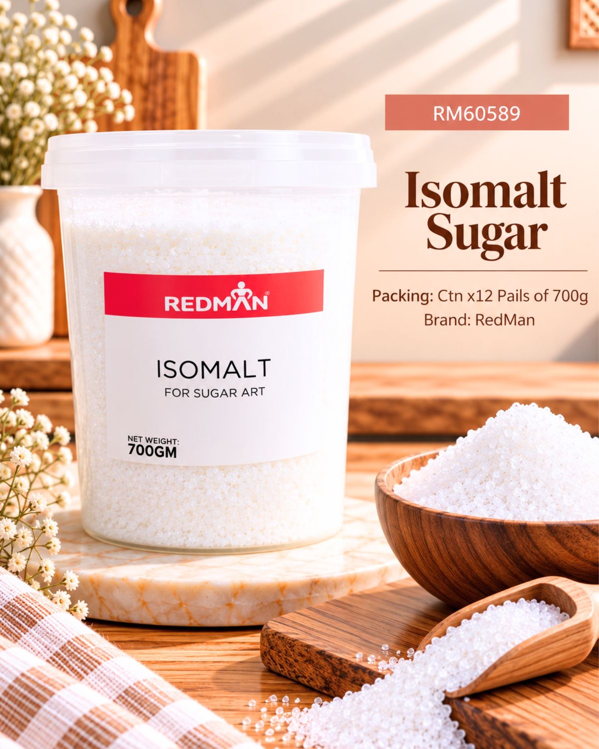 Isomalt Sugar 700g RedMan