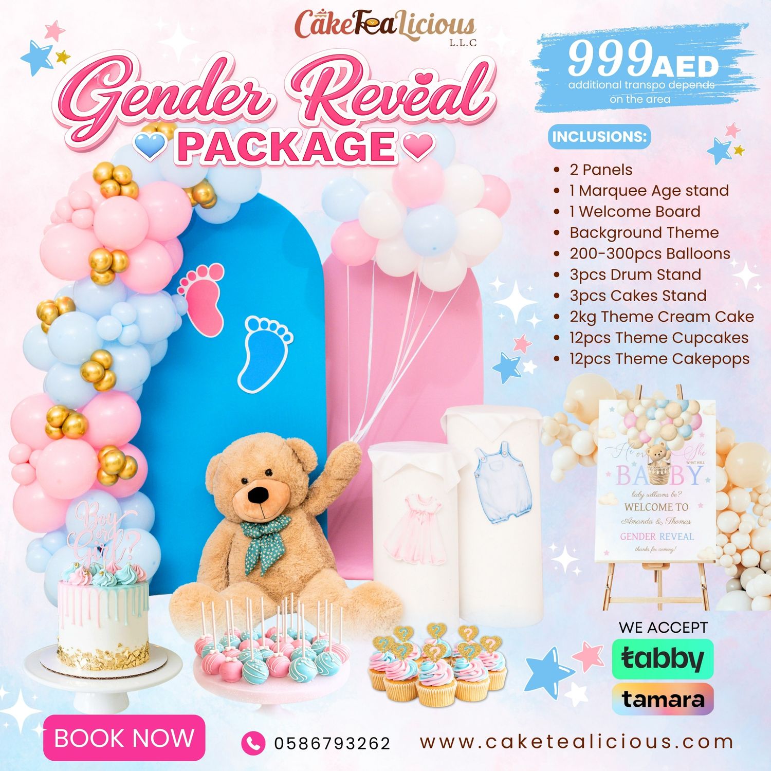 Gender Reveal Combo Package