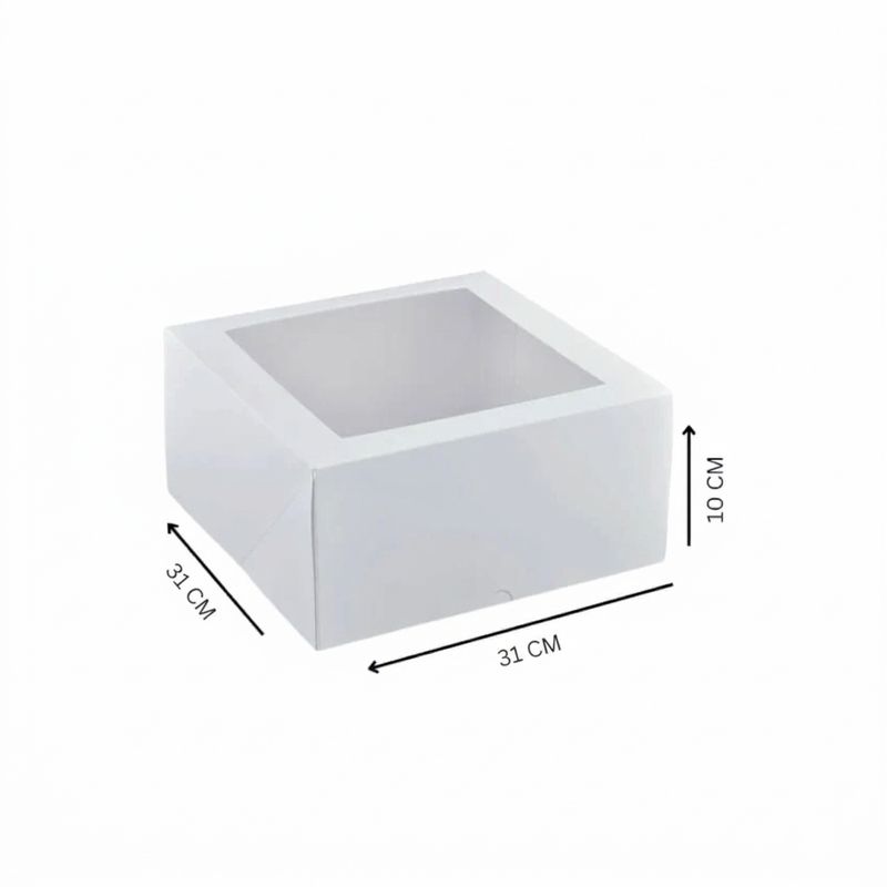 Cake Box Window 31 x 31 x 12cm