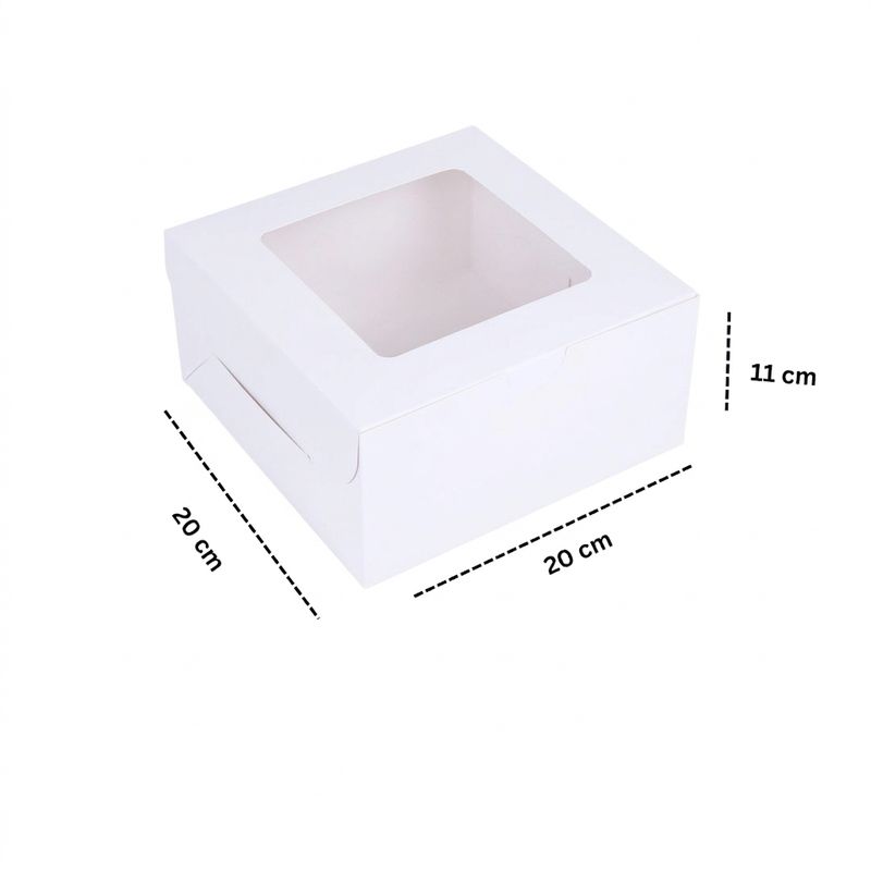 Cake Box With Window 20x20x11cm