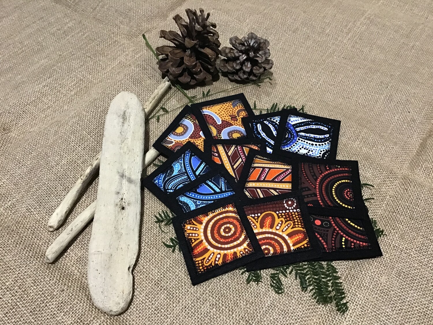 Aboriginal Inspired Matching Tiles
