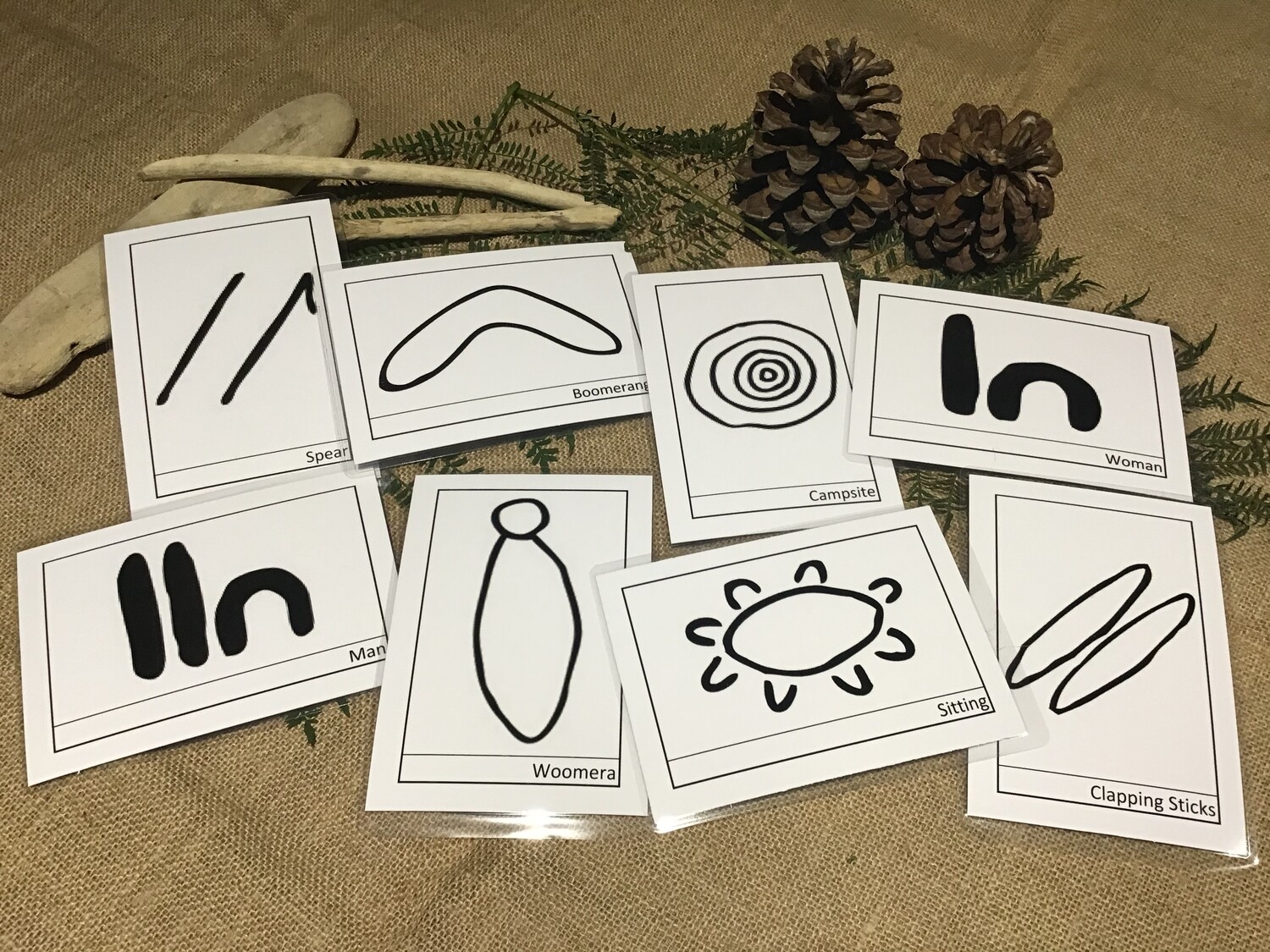 DISCONTINUED ITEM - Aboriginal Inspired Symbols - Tools and People