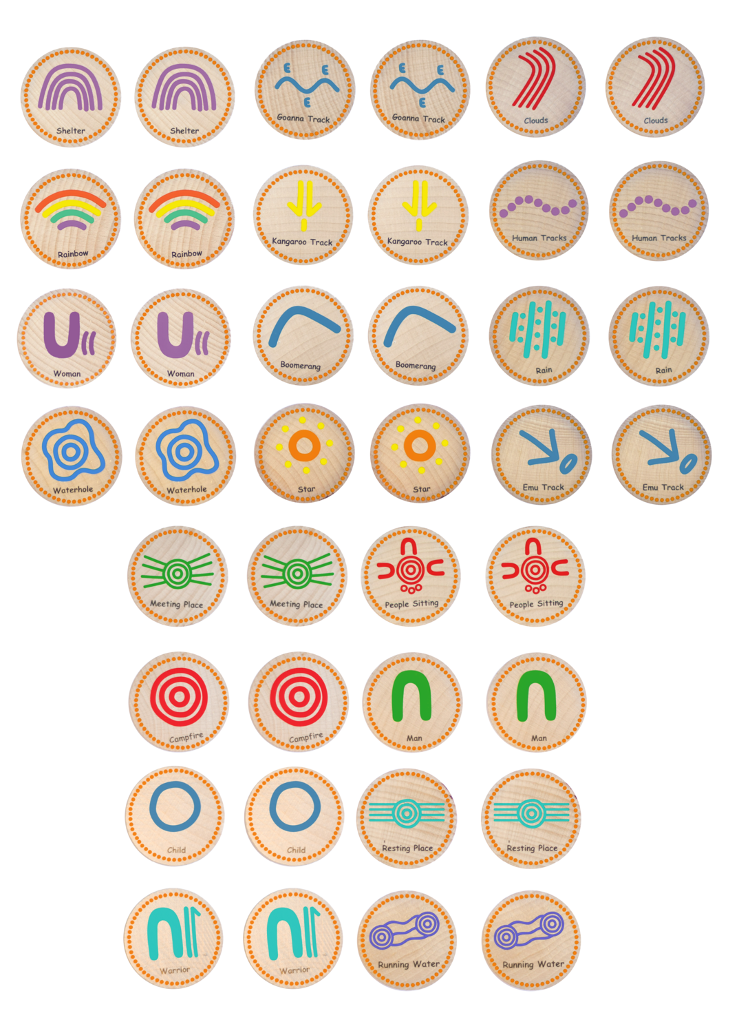 Indigenous Symbols Matching Pairs