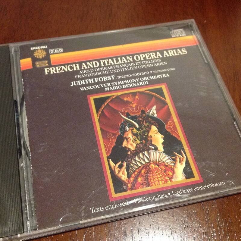 French and Italian Opera Arias CD