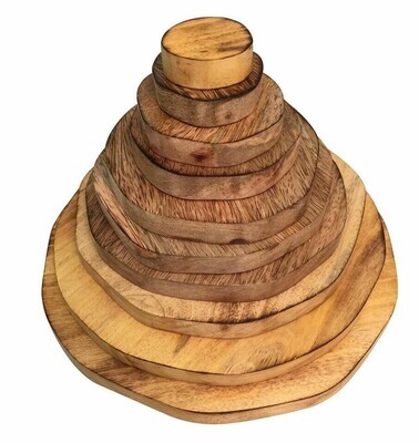 CLEARANCE ITEM - Wooden Stacking Pyramids