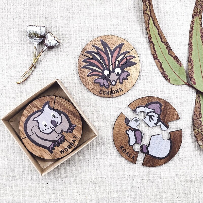 CLEARANCE ITEM - Australian Jolly Animals Jigsaw Set