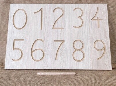 Number Tracing Board with Stylus