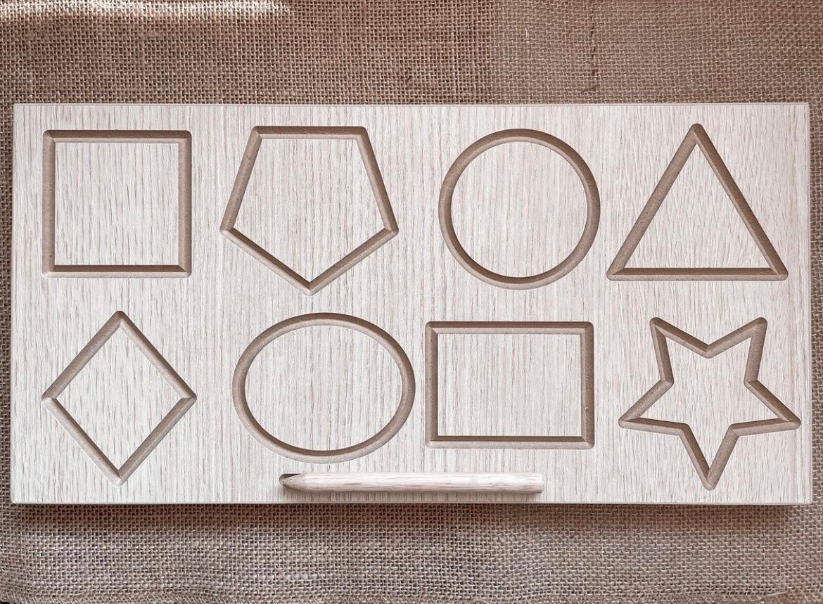 Shape Tracing Board with Stylus