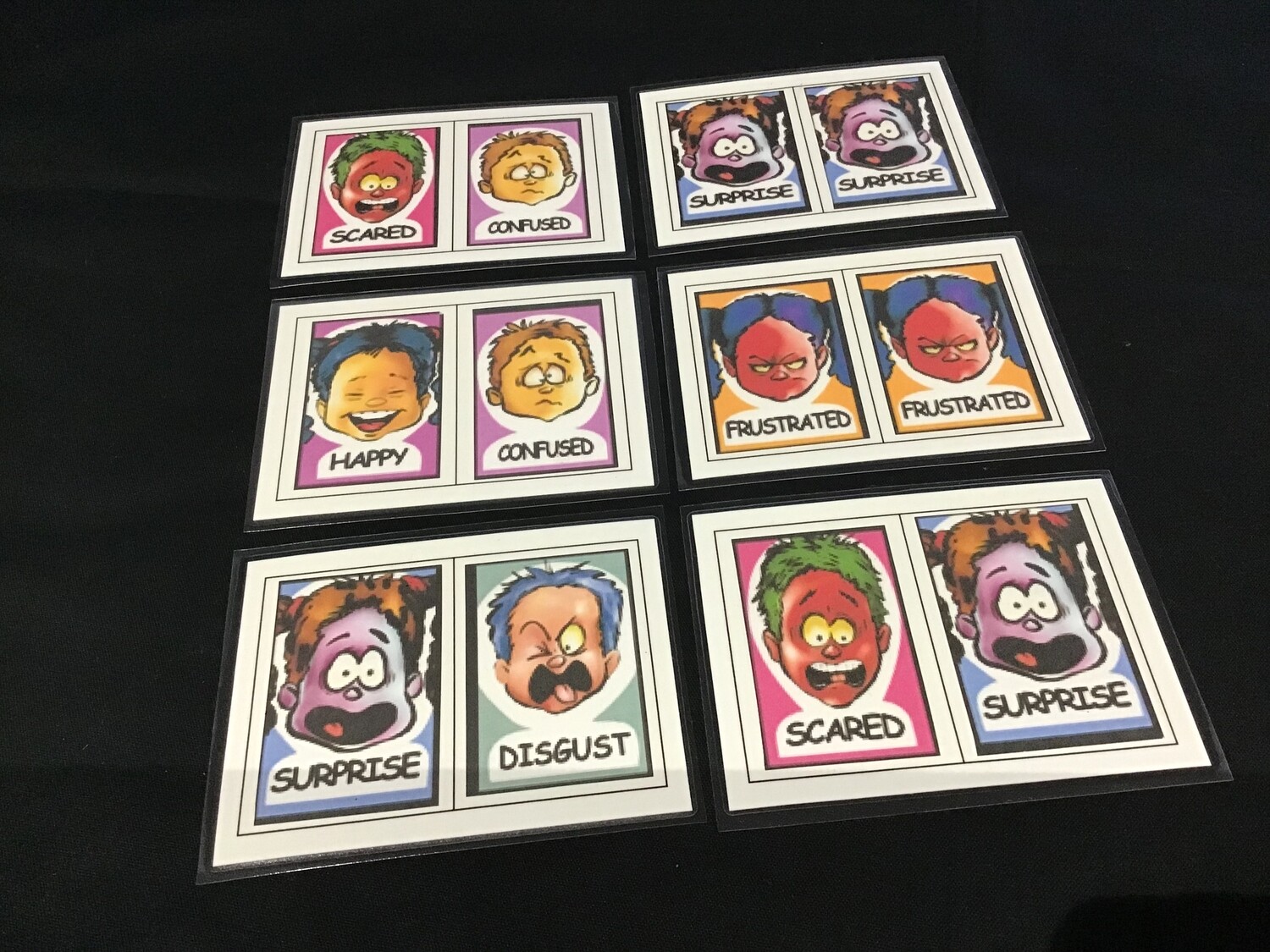 Handmade - Emotions Dominoes (Scared, Surprise, Frustrated, Confused, Disgust and Happy)