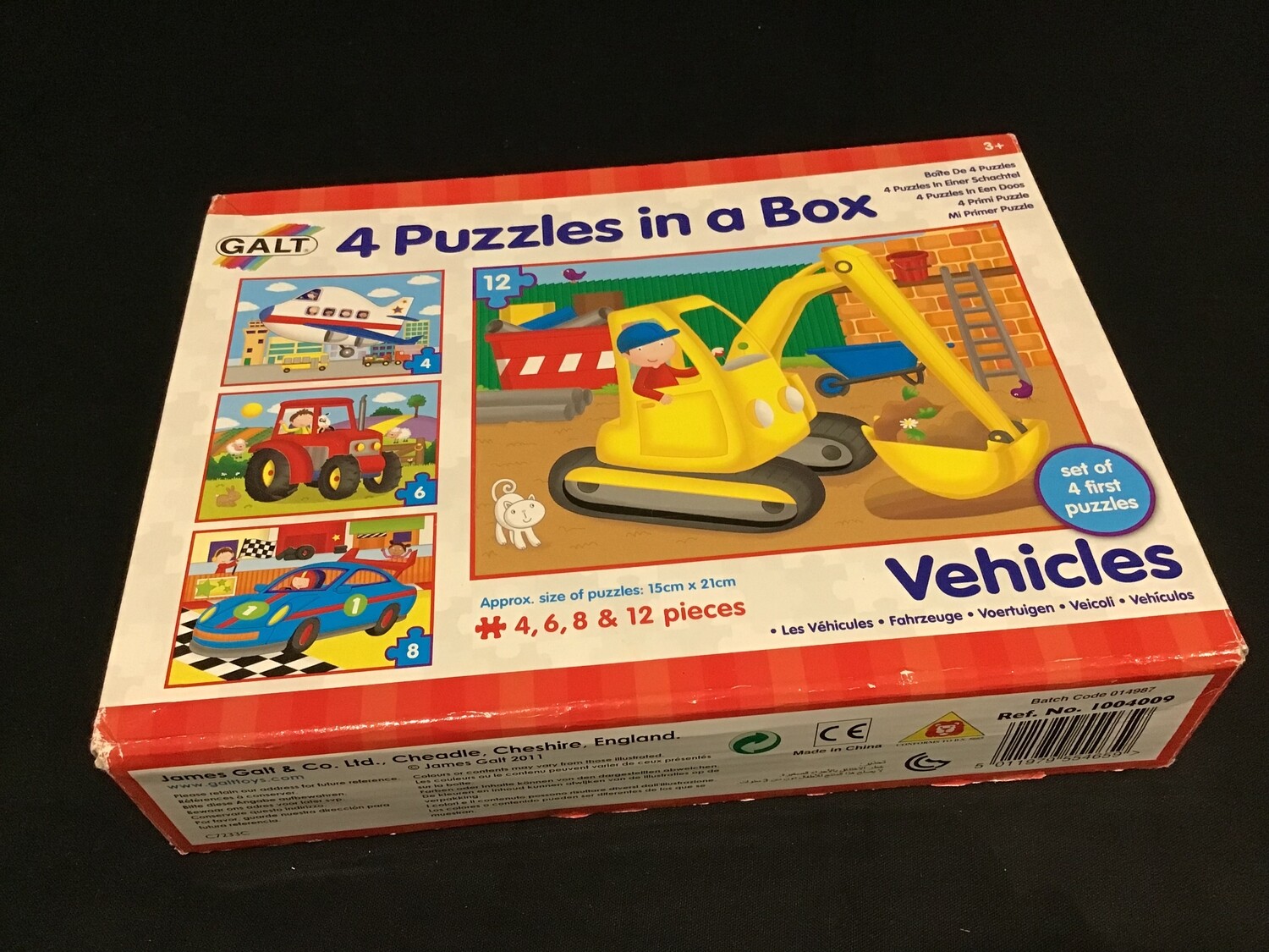 Vehicles 30pce Puzzle (4 in 1)