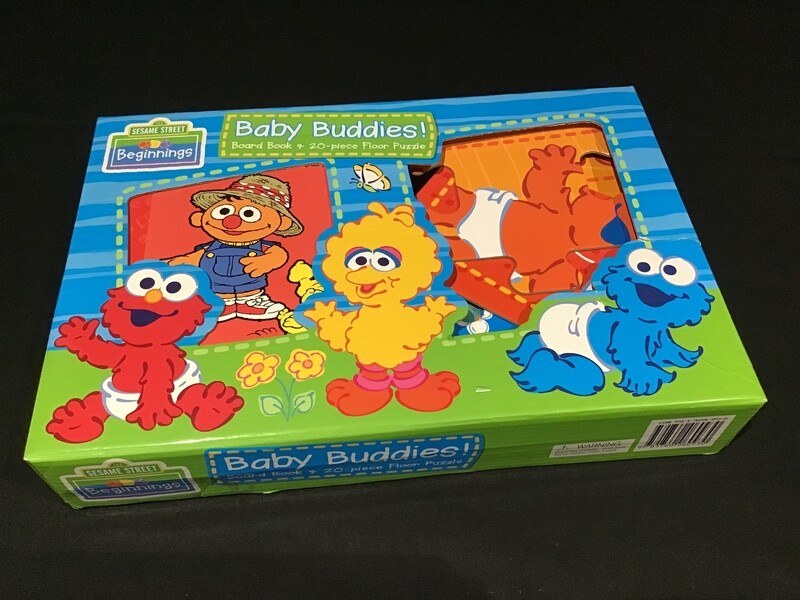 Baby Buddies Board Book and Floor Puzzle Set