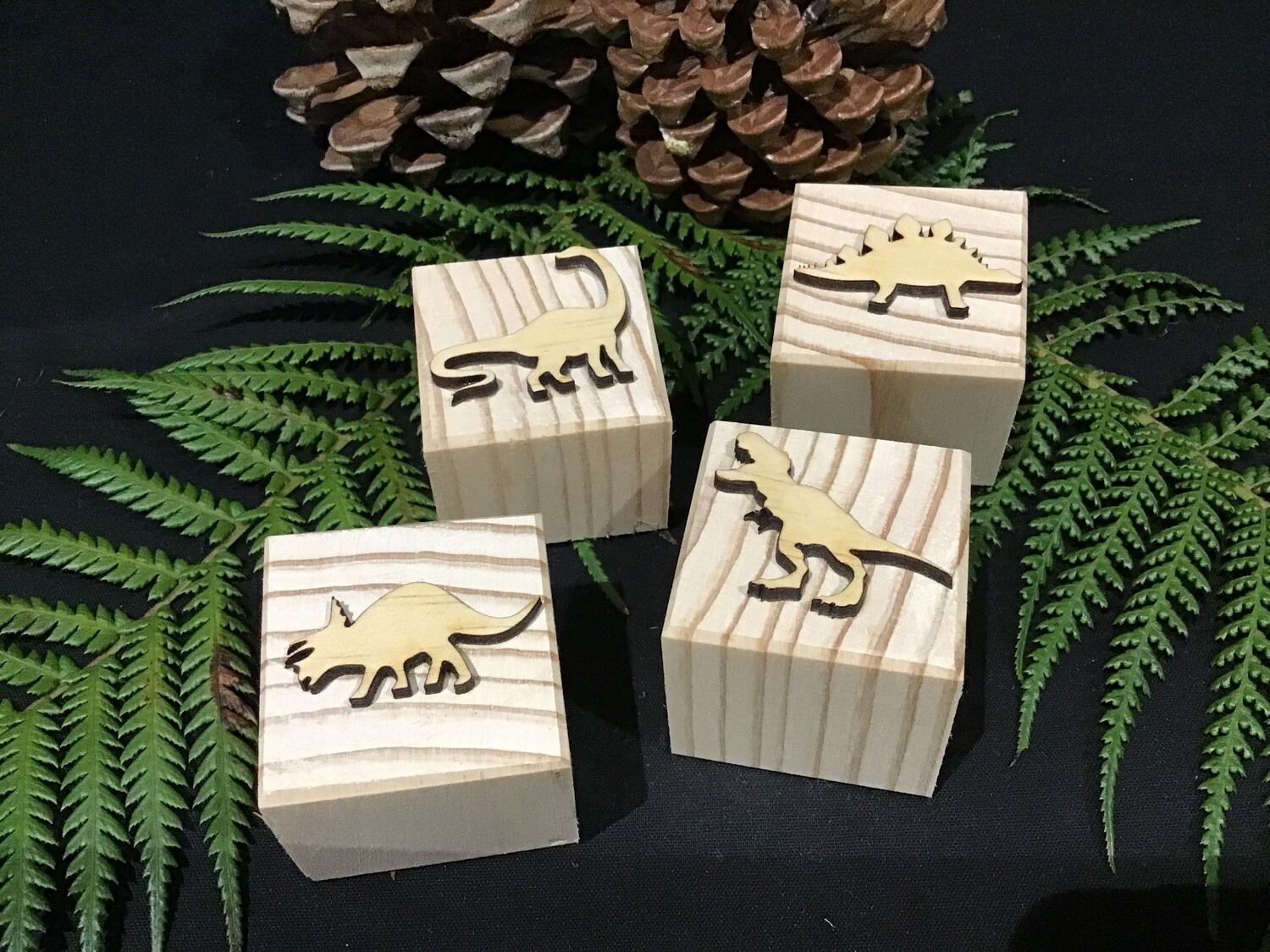 Dinosaur Playdough Stamps