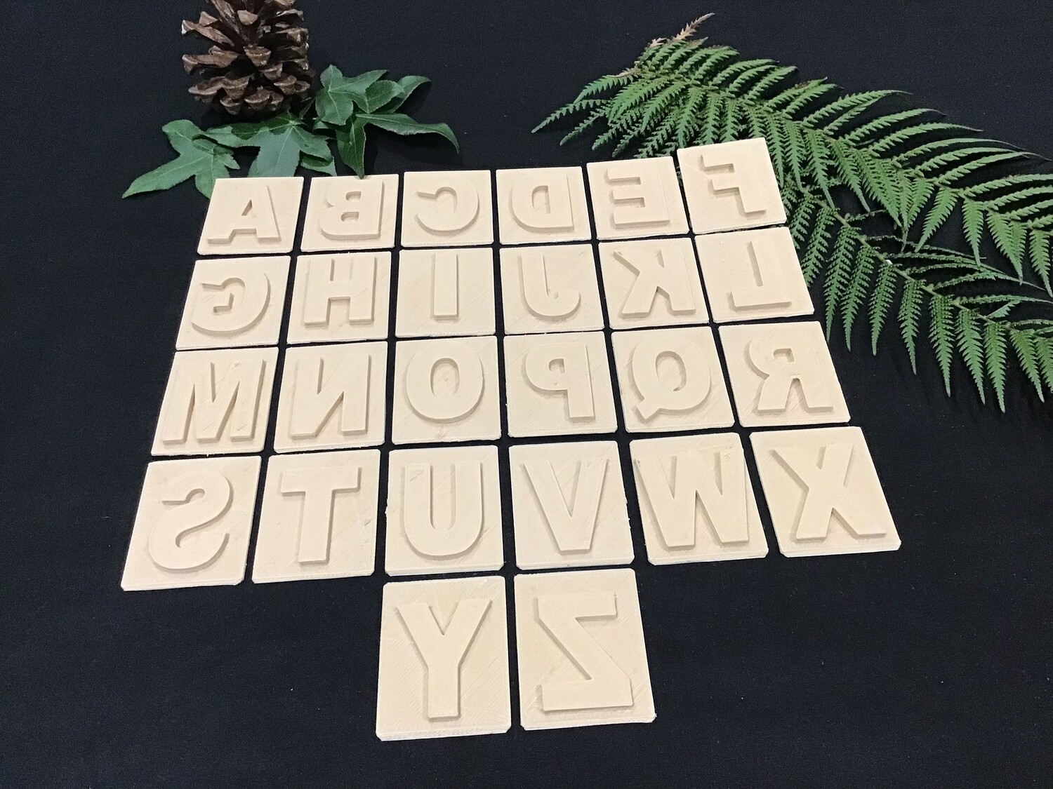 Uppercase Alphabet Eco Stamp Set