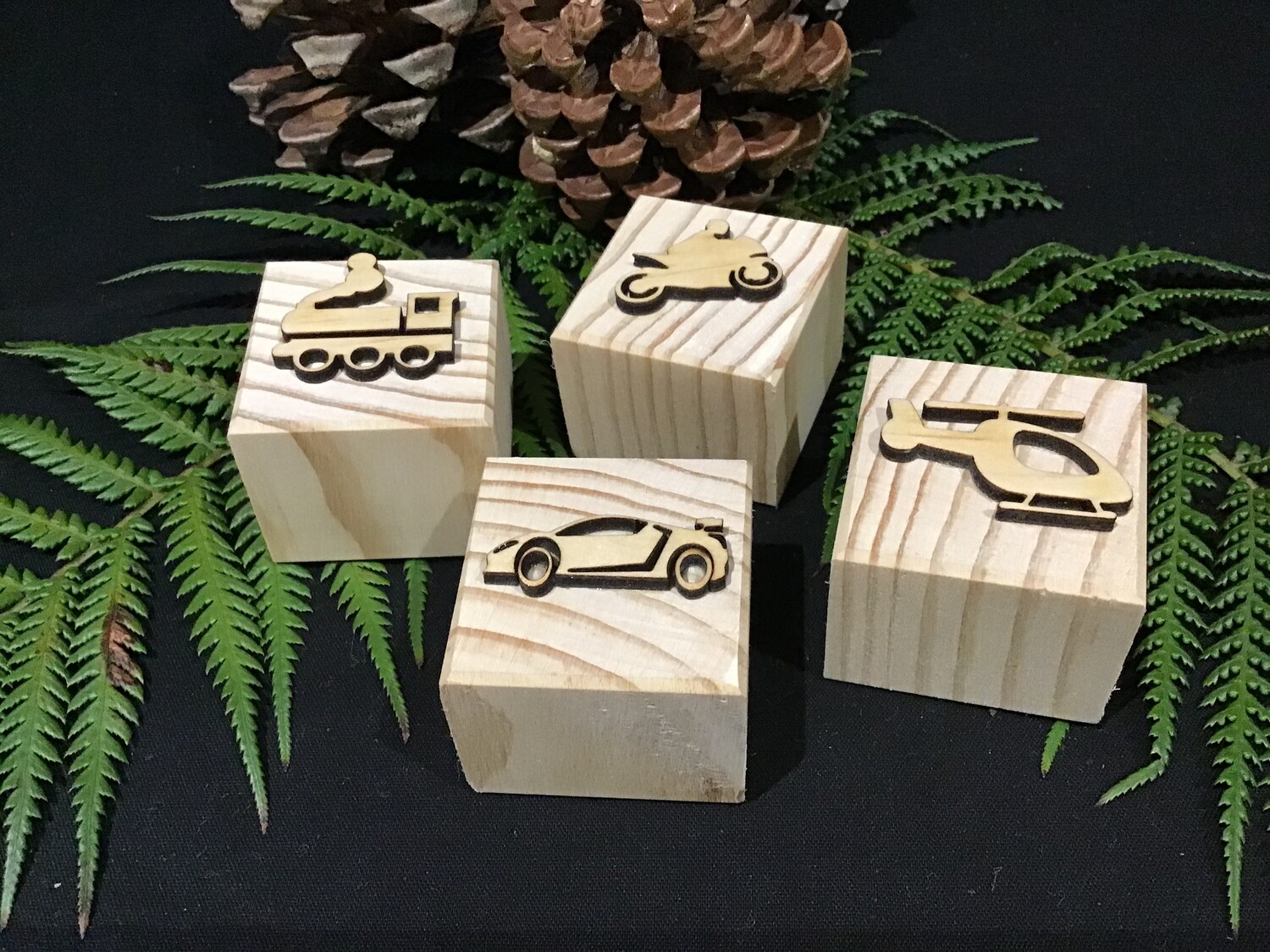 Transport Vehicles Playdough Stamps