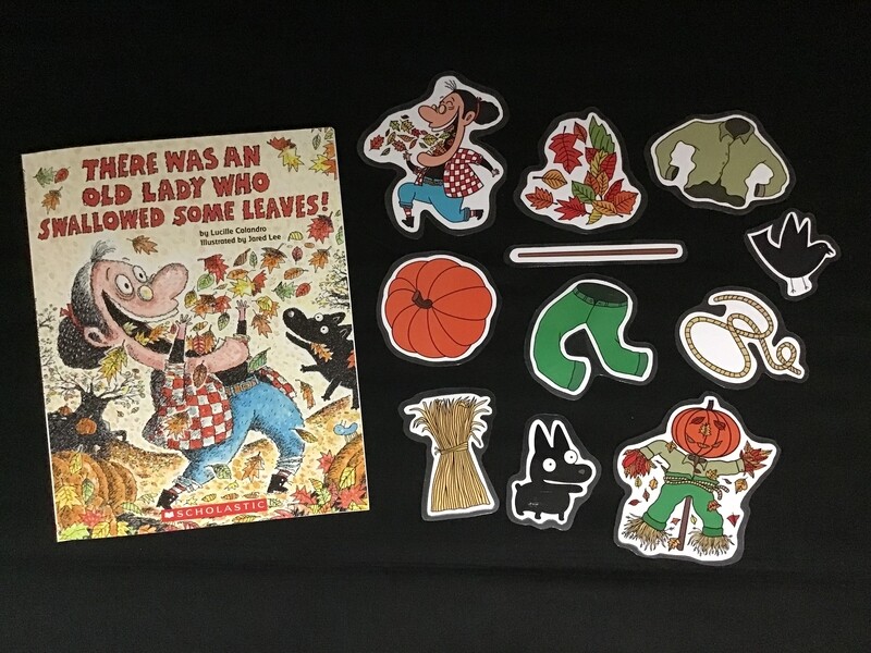 There was an Old Lady who Swallowed some Leaves Story Bag