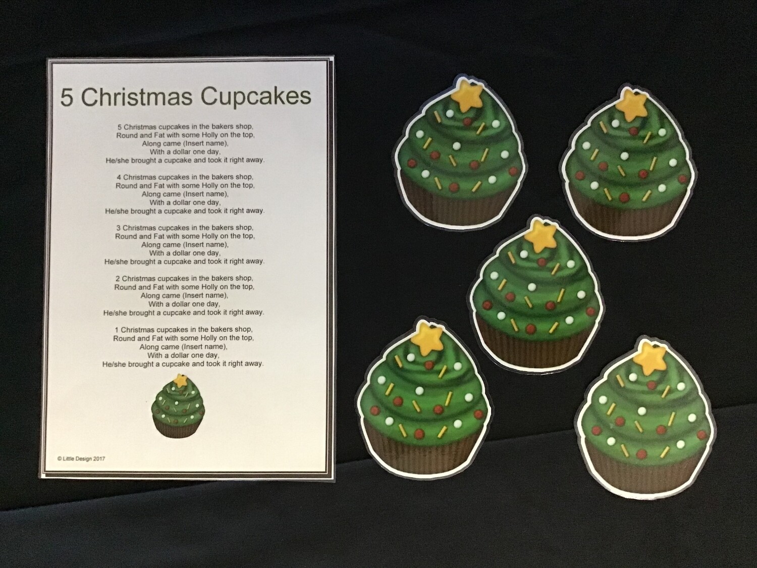 5 Christmas Cupcakes