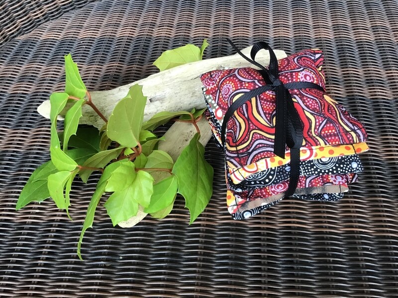 Aboriginal Art Inspired Bean Bag Set - Red, Yellow and Black