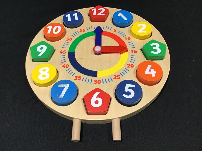 Clock Wooden 12pce Puzzle