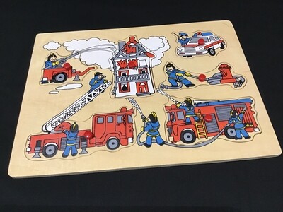 Fire Fighters Wooden 6pce Puzzle