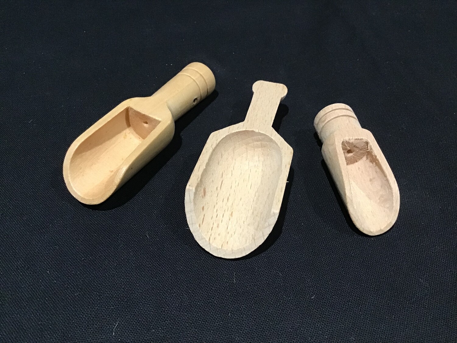 Wooden Mini Scoops Set of 3