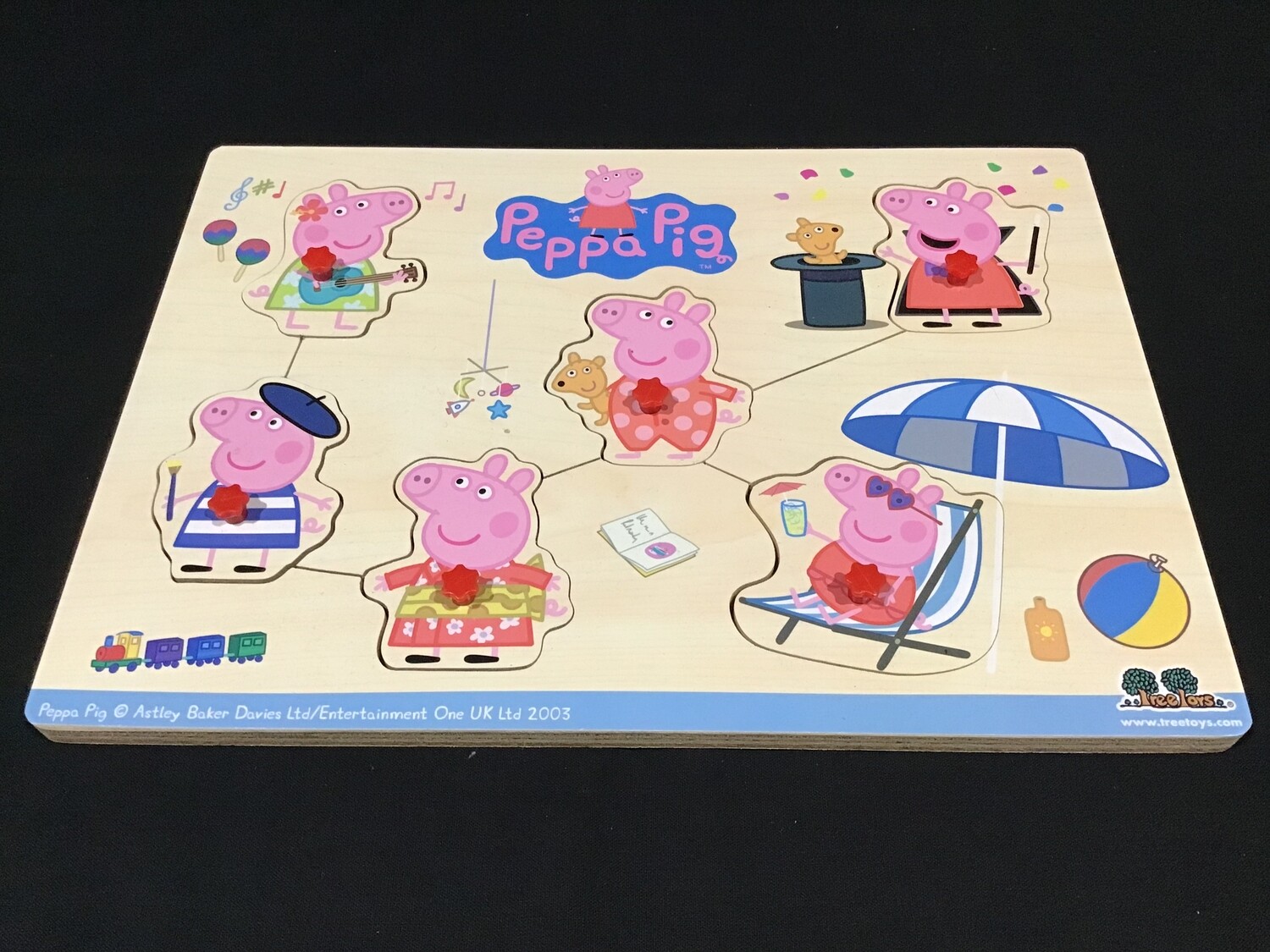 Peppa Pig Wooden 6pce Puzzle
