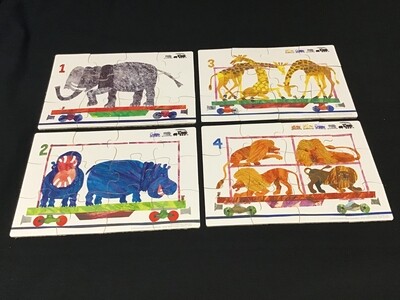 Eric Carle Counting Wooden Puzzle Set