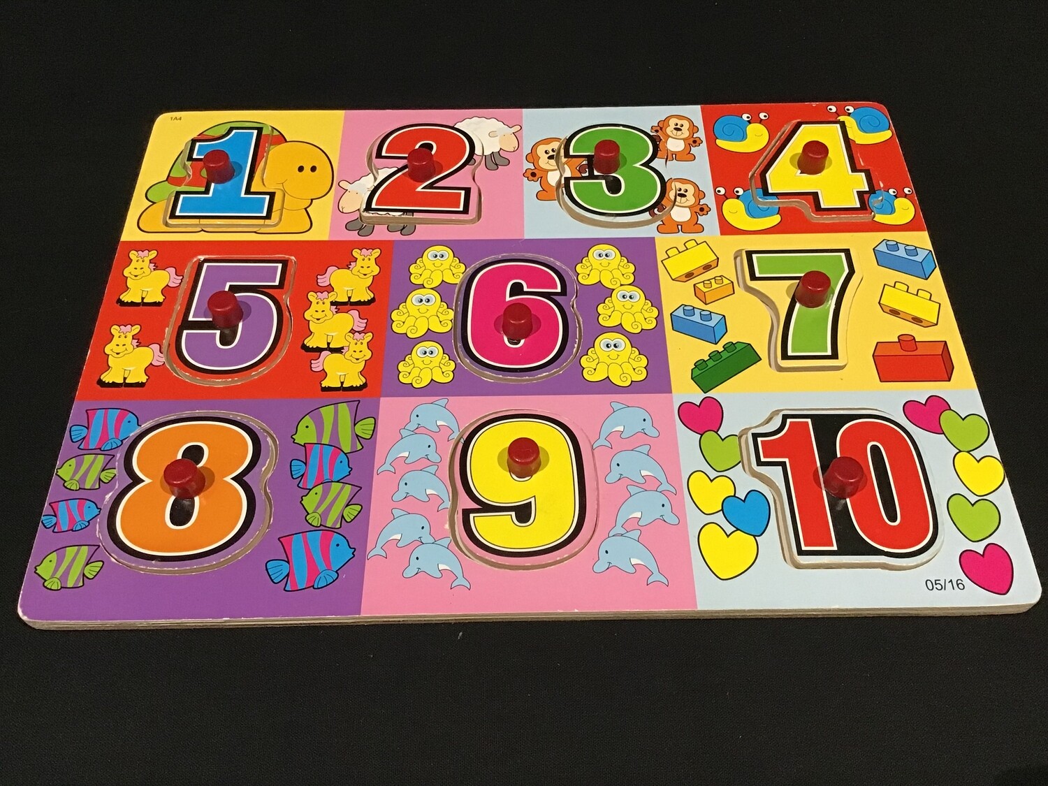 Numbers 1-10 Wooden 10pce Puzzle
