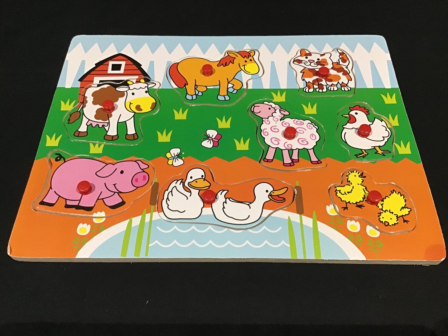 Farm Animals Wooden 8pce Puzzle